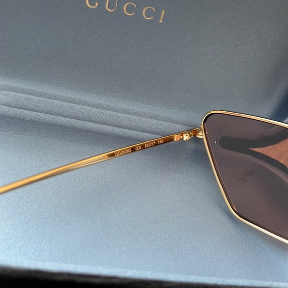 Gucci GG0538S gold cat eye women’s sunglasses, authentic NWT - Picture 11 of 15